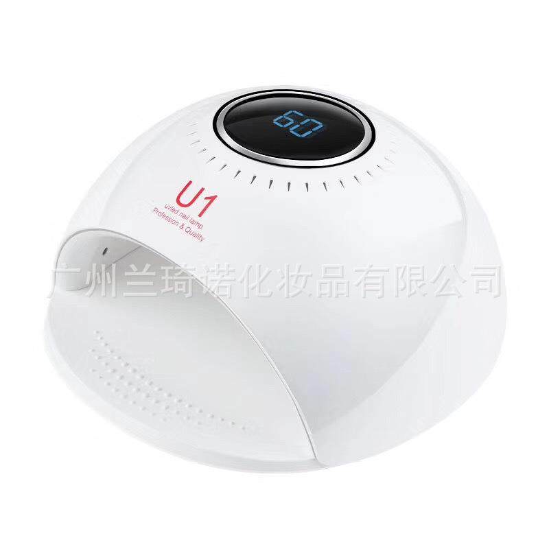 U1美甲光疗灯84w太阳灯光疗机甲油胶光疗胶LED灯美甲烤灯带显示屏