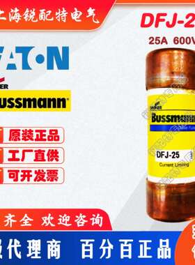 DFJ-25管式保险丝 600V25A 巴斯曼BUSSMANN快速熔断器