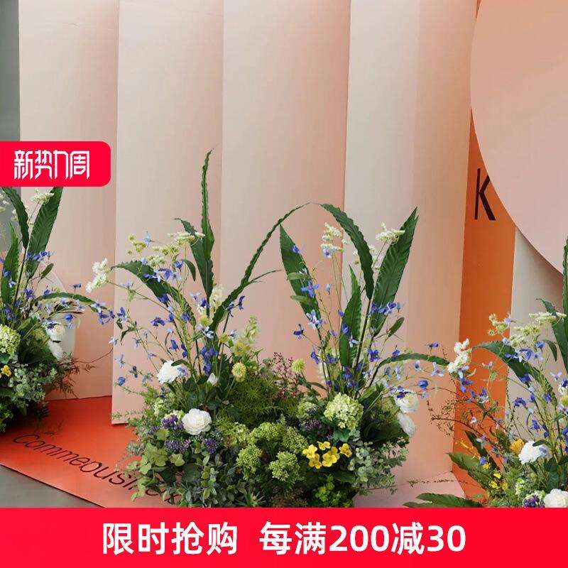 仿真花艺摆件植物插花美陈布置拍摄道具假花展柜装饰微景观花草堆