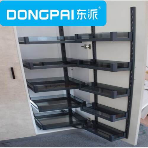 东派-玻璃钢半大怪物拉篮厨房橱柜储物收纳联动拉蓝大储物柜拉篮