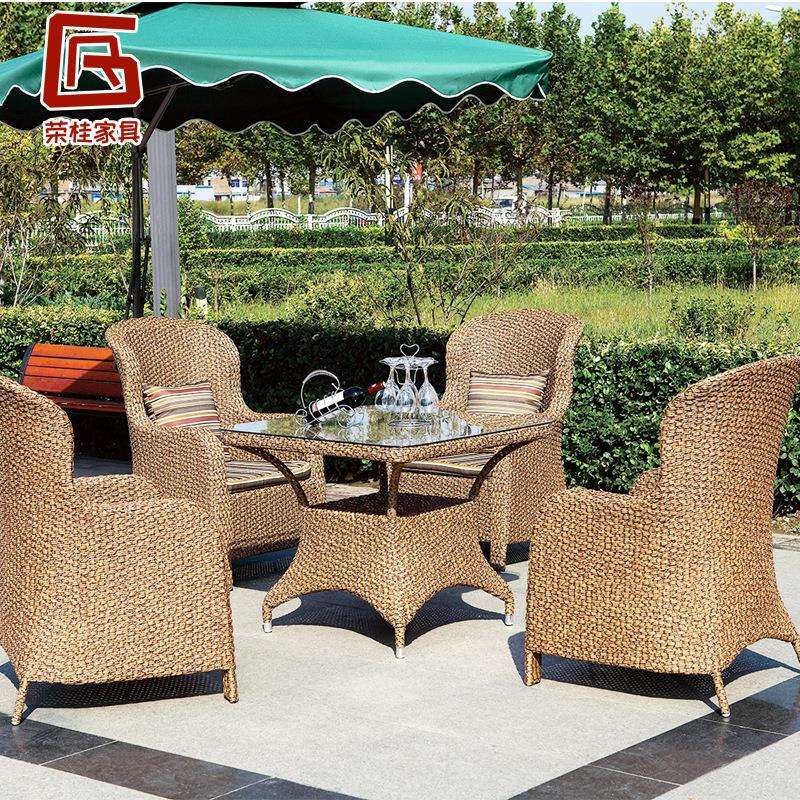 休闲庭院外摆桌椅户外家具编藤桌椅五件套阳台庭院别墅藤椅茶几