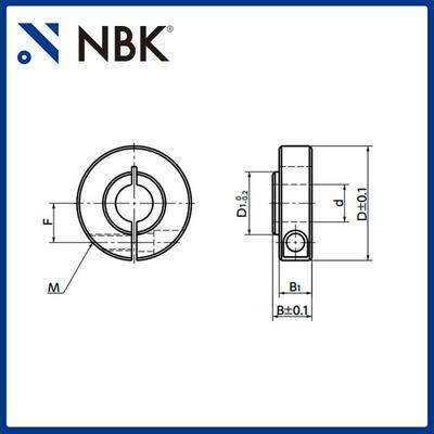 NBK NSCS-CB 固定轴环-轴承固定用-夹紧型 止退环限位环锁紧环