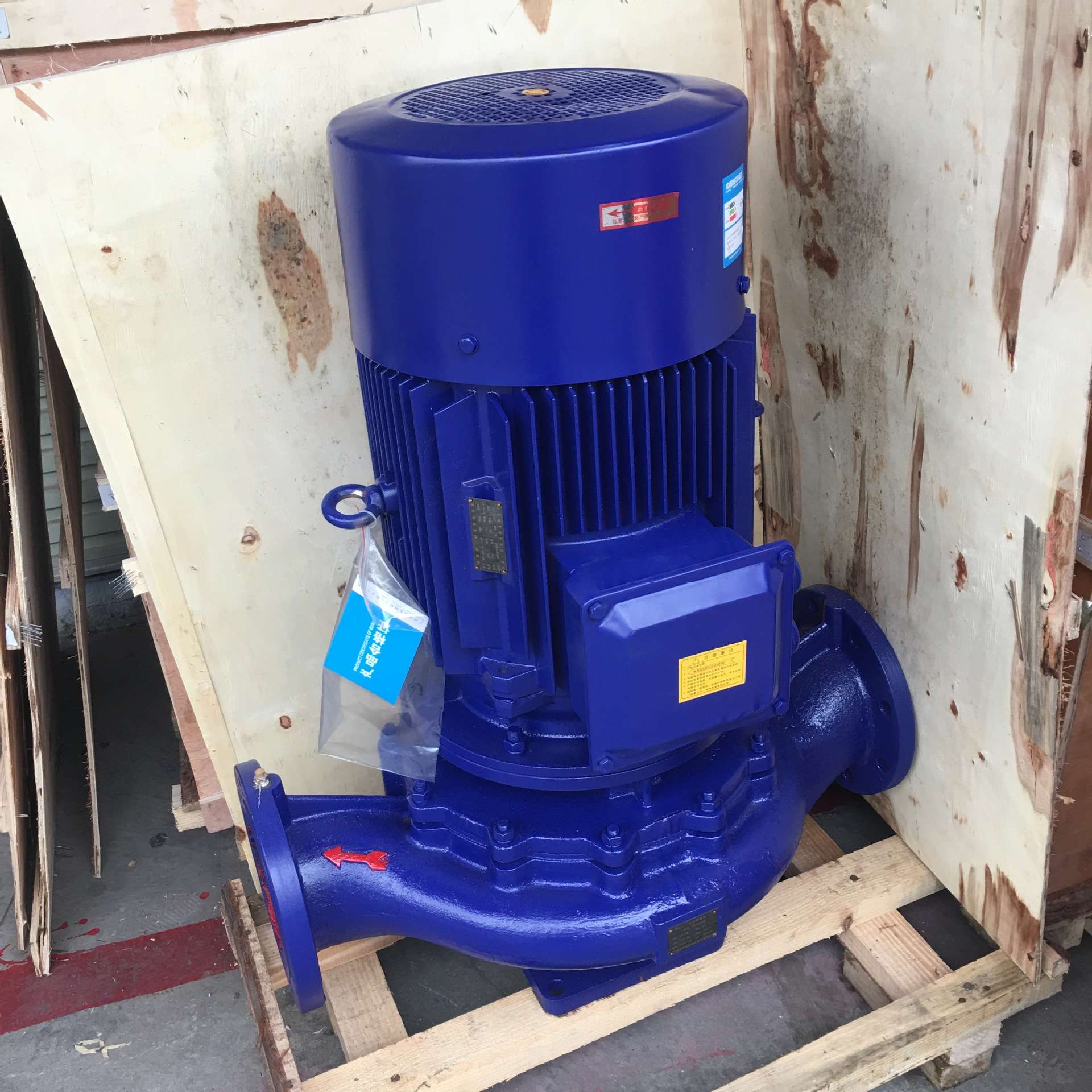 22kw立式管道增压泵 ISG100-200IB锅炉冷热增压循环泵