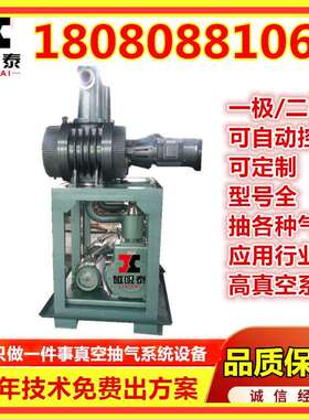JZJX150-42真空机组ZJP150+30罗茨旋片式真空泵机组2x15真空抽气