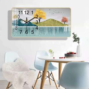 北欧轻奢装饰钟表挂钟客厅现代简约时钟大气家用时尚网红挂表画