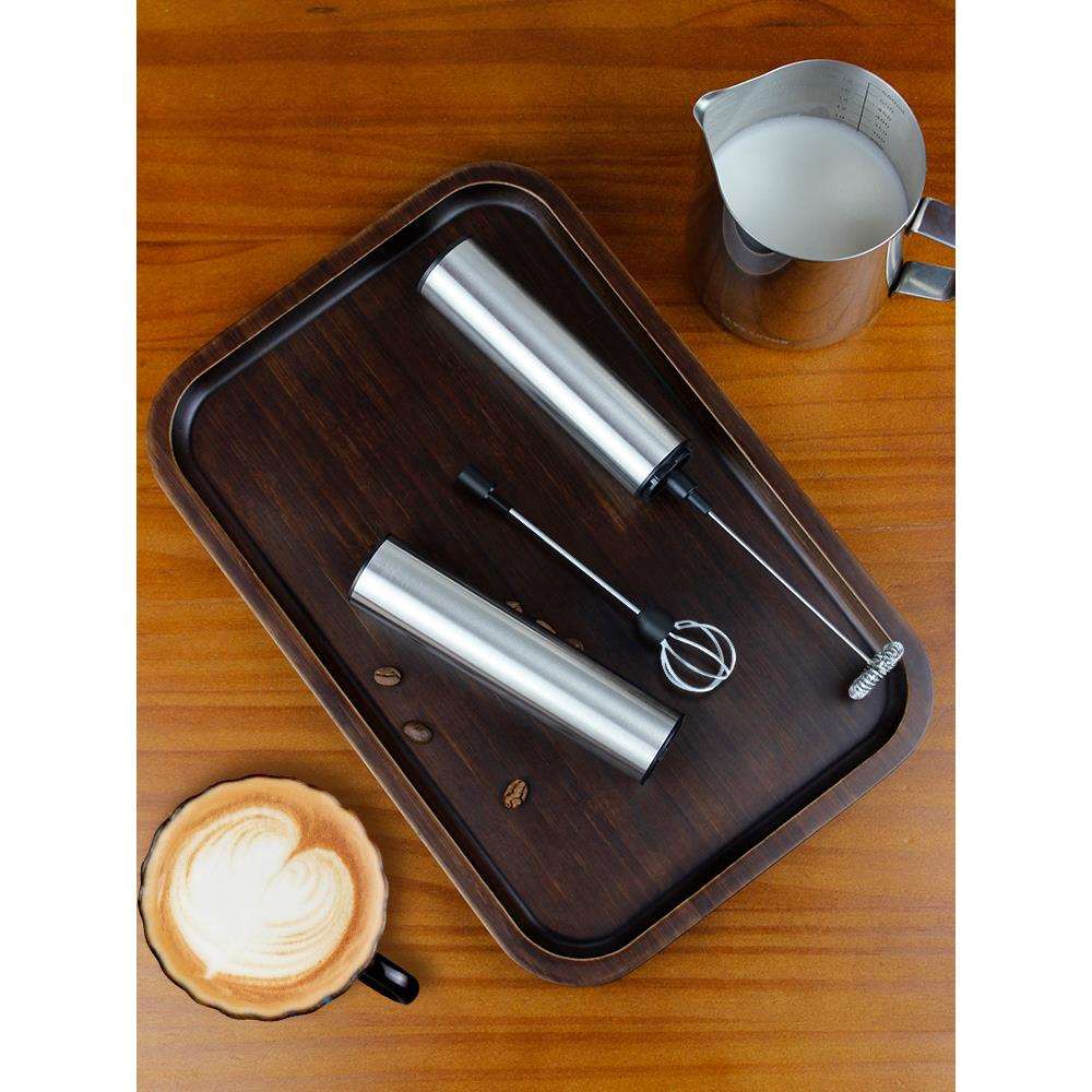 咖啡打奶泡器不锈钢手持充电动搅拌器家用冷热牛奶打发器奶泡机