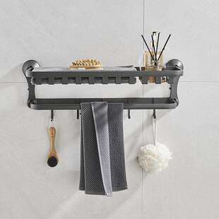 吸盘置网篮物架卫生间浴室架子洗手间洗漱台壁挂墙上收纳架储物