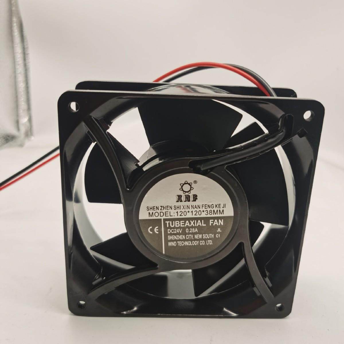 厂家供应优质低价机箱机柜机械设备用12038DC24VZ直流金属叶片高