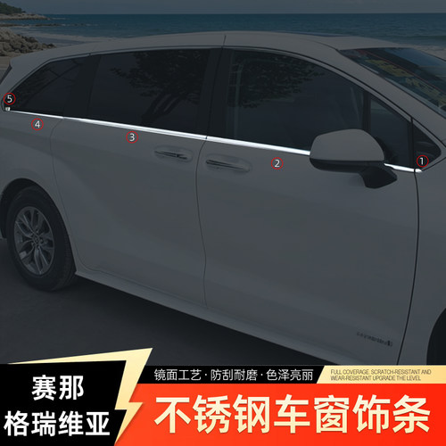 赛那格瑞维亚不锈钢车窗防擦饰条