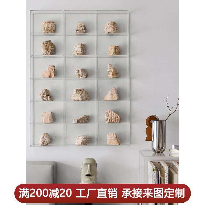 现代极简石头装饰画立体实物挂画竖版酒店样板间艺术壁画亚克力罩,鲜花速递/花卉仿真/绿植园艺,割草机/草坪机,淘宝优惠券,粉丝福利购,淘宝优惠卷