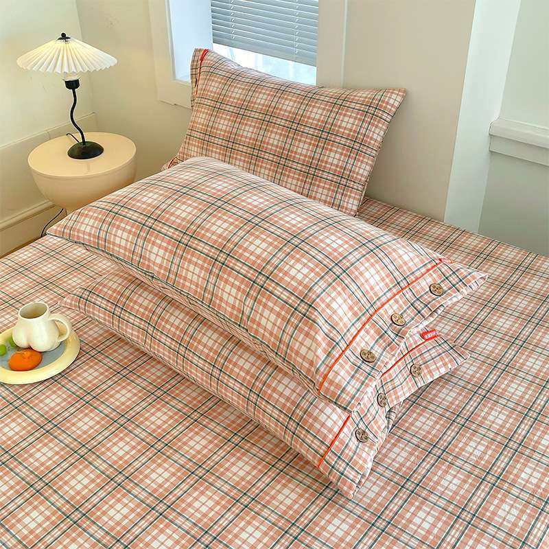 新款全棉密拷色织提花纯棉老粗布枕套48*74小清新格子纽扣枕芯套,鲜花速递/花卉仿真/绿植园艺,割草机/草坪机,淘宝优惠券,粉丝福利购,淘宝优惠卷