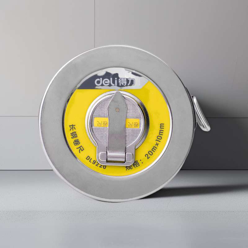 长圆盘尺不锈钢尺米尺 家用建筑工程便携式卷尺手摇隐藏式卷尺50M