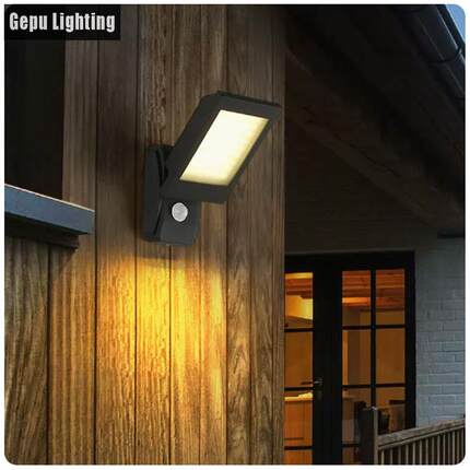 户外壁灯led人体感应室外防水外墙门头入户灯车库阳台过道门口灯