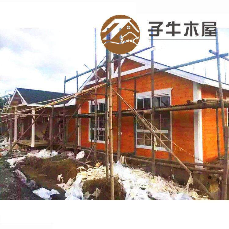 浙江厂家户外度假小木屋景区别墅农村木头房子欧式木别墅自建房
