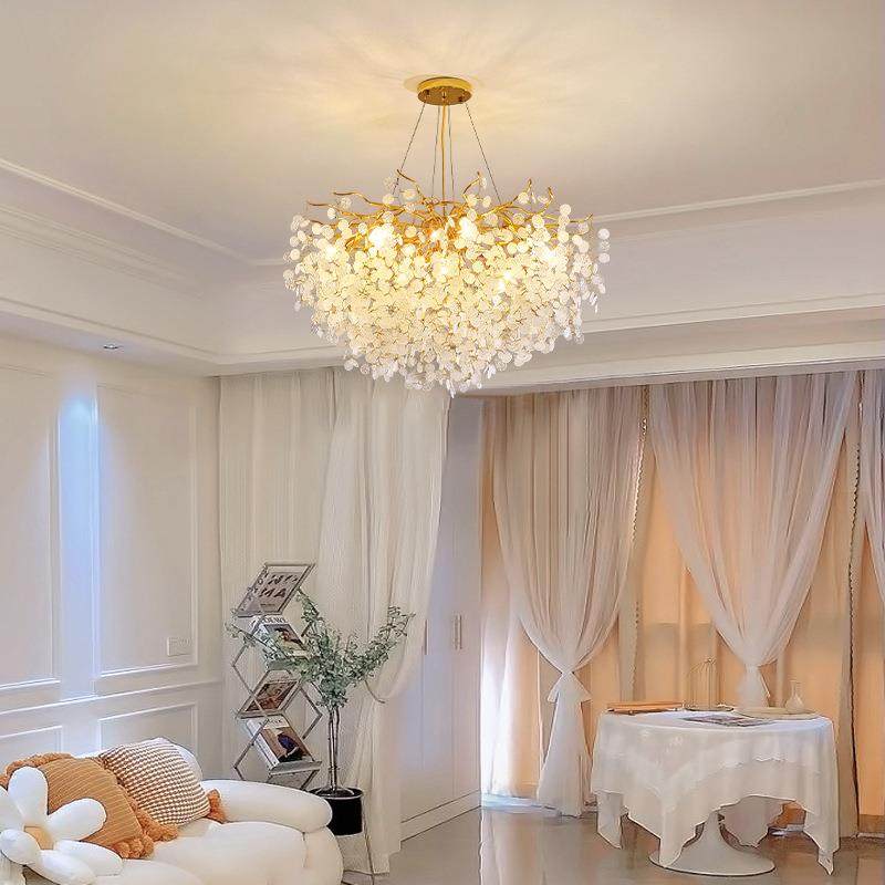 网红客厅灯卧室房间灯2023年新款轻奢法式灯具现代简约护眼水晶灯,鲜花速递/花卉仿真/绿植园艺,割草机/草坪机,淘宝优惠券,粉丝福利购,淘宝优惠卷