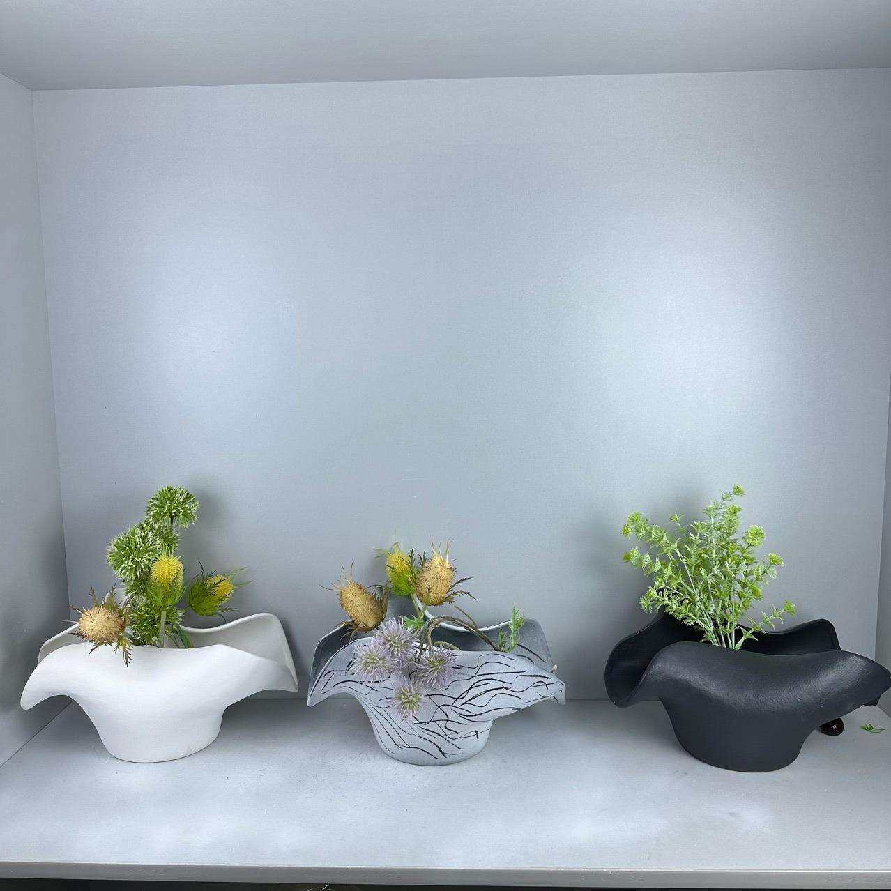 家通现代极简创意陶瓷花瓶组合摆件样板间售楼部家居客厅桌面饰品,鲜花速递/花卉仿真/绿植园艺,割草机/草坪机,淘宝优惠券,粉丝福利购,淘宝优惠卷