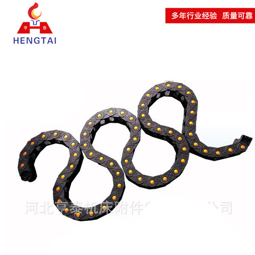 厂家供应S型塑料拖链 TZ45*75两面弯曲拖链 活动线槽S型坦克链条