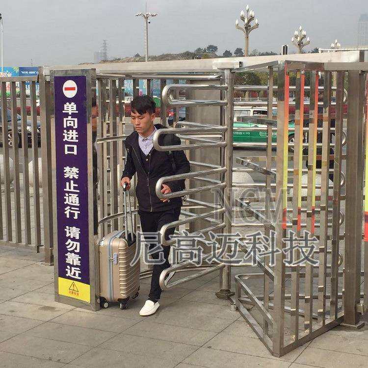 贵阳客运站半高转闸 中山刷卡转闸 火车站全高滚闸 不锈钢转闸门