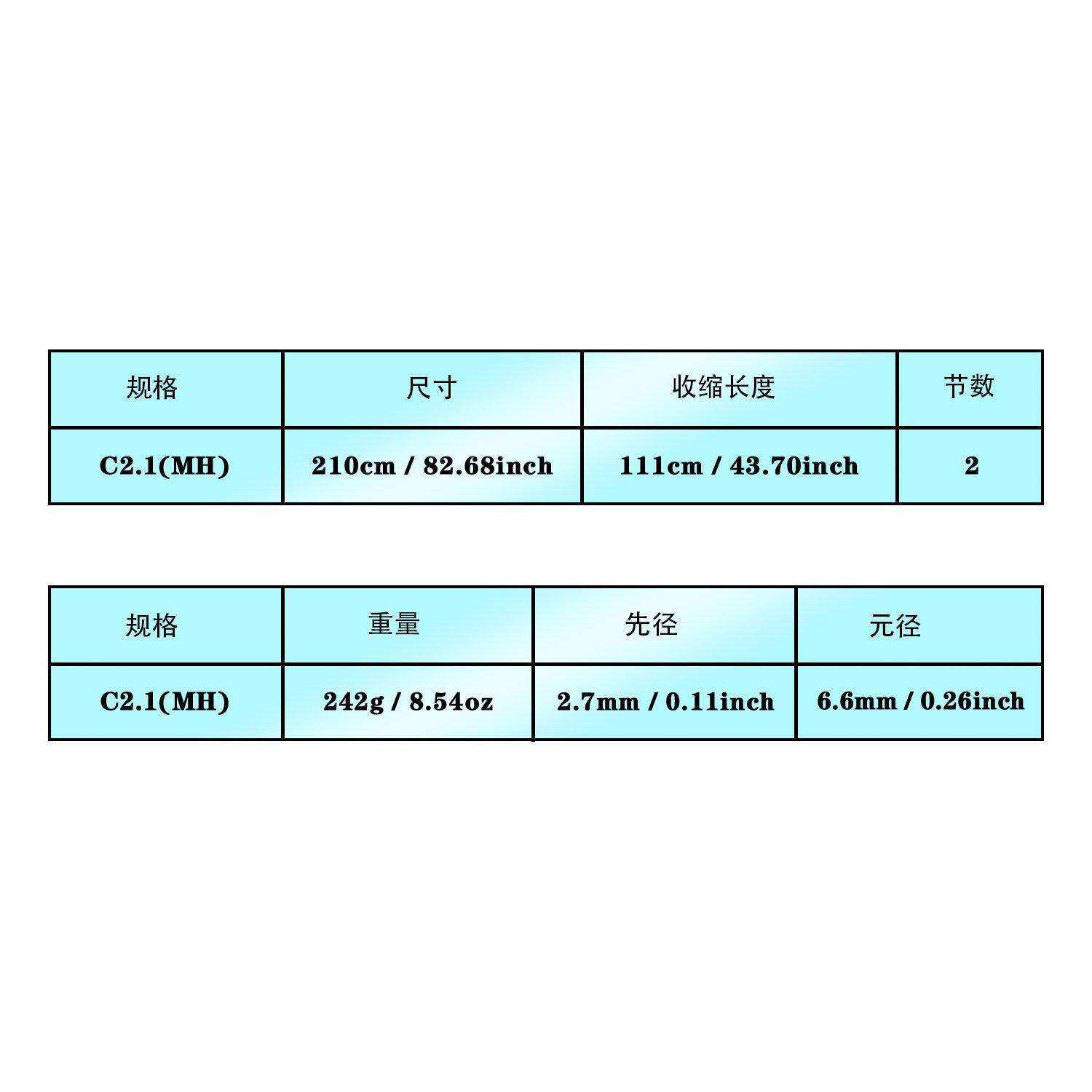 跨境MINGWO名沃蓝水晶轻量碳纤维三稍路亚竿碳素溪钓微物