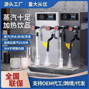 商用蒸汽开水机奶茶店蒸汽奶泡机大功率全自动咖啡奶茶加热机器