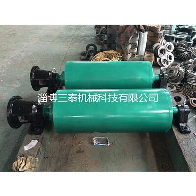 生产400铸铁滚筒 淄博三泰电动滚筒40*80800YZW滚筒