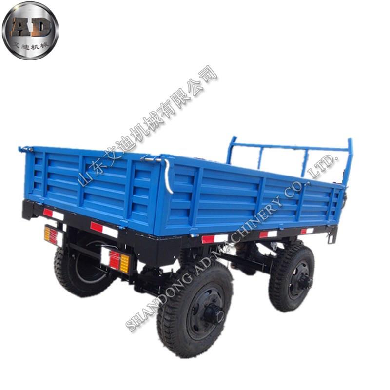 农用拖车托盘机牵引拖车双轴拖斗挂车农业场上运输车辆