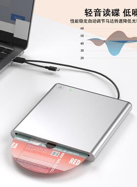 吸入式外置外接DVD光驱 CD DVD刻录机笔记本台试电脑通用外置光驱