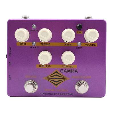 MOSKYAUDIO GAMMA BASS PREAMP 贝斯前级 带DI,AUX,HEADPHONE