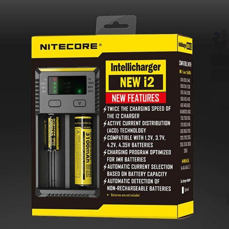 NiteCore/奈特科尔NEWI2双槽智能镍氢/锂离子电池充电器18650可充