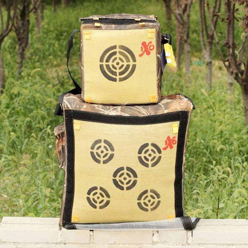 X10纤维箭靶 50*50*50cm中号箭靶 复合反曲手提户外室内通用靶