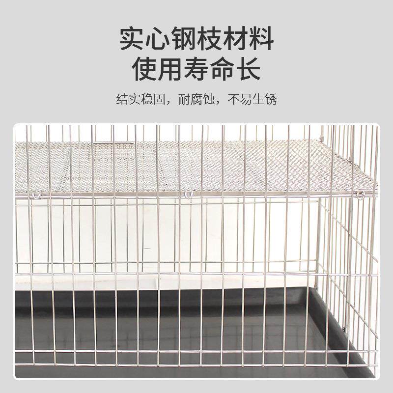 宠物围栏304不绣钢狗笼子可折叠狗笼室内猫笼子宠物用品现货