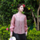 粉烟三重门真丝欧根纱国风外套桑蚕丝防晒衣透气新中式 女 高端衬衫