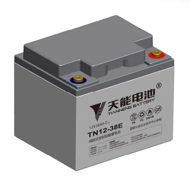 天能电池TN12-38E 12v38ah免维护蓄电池ups/通信/直流屏专用
