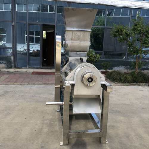 时产2吨杨梅榨汁机酒厂用荔子梨桃粉碎机桂花螺旋挤压打浆机