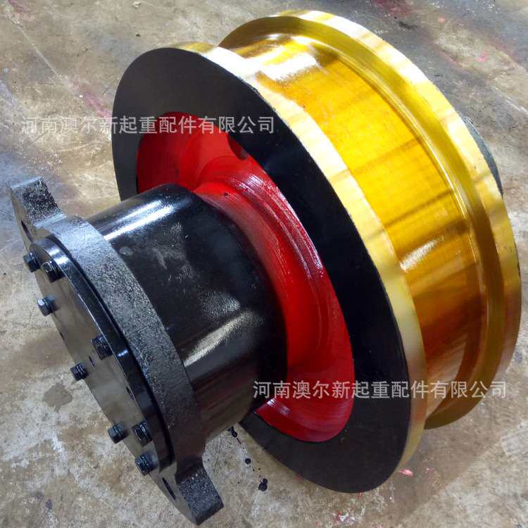 直径350/400/500单边起重机车轮组 双梁小车行走轮