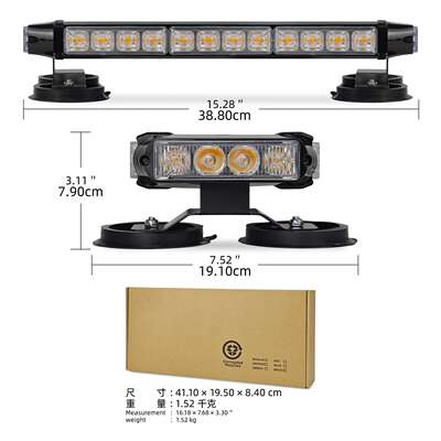 汽车吸顶警示灯32led磁吸应急闪光灯频闪爆闪警示灯12v-24v警示灯
