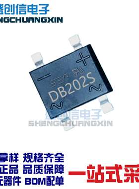 DB202S DBS封装 电流2A 电压100V 贴片整流桥堆 丝印打字DS202S