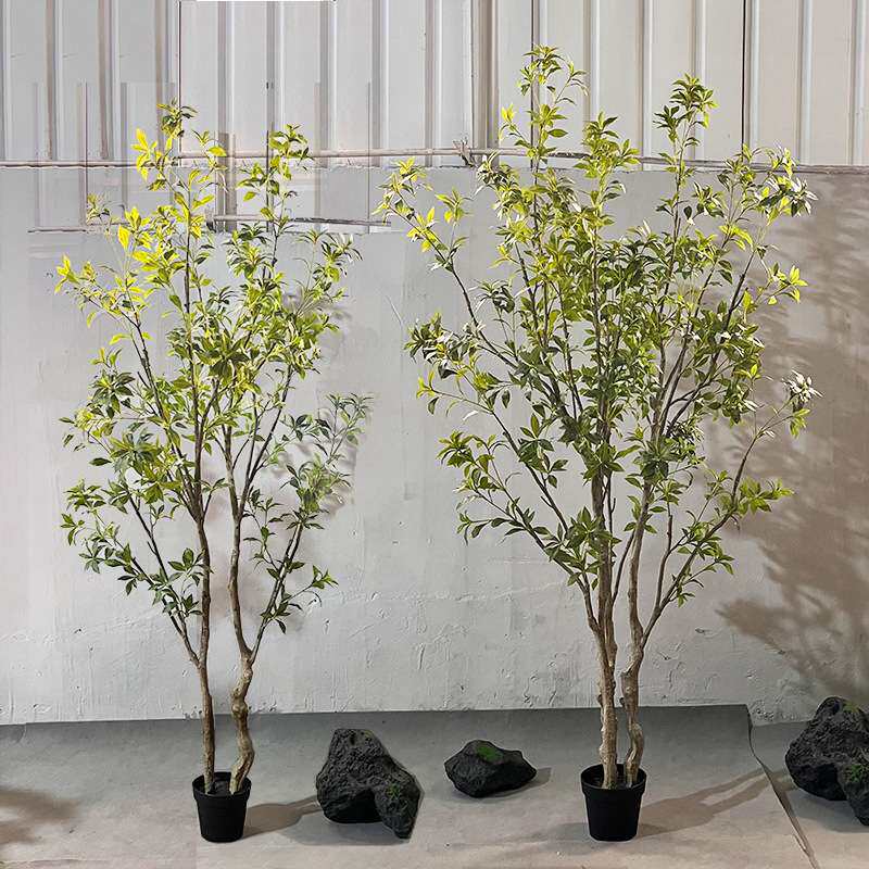 植物马醉木造景假绿植室内摆件装饰商场橱窗吊钟树隔断拍照道具