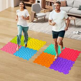 足底按摩垫原地超慢跑趾压板脚底经络疏通神器跑步垫指压板慢跑垫