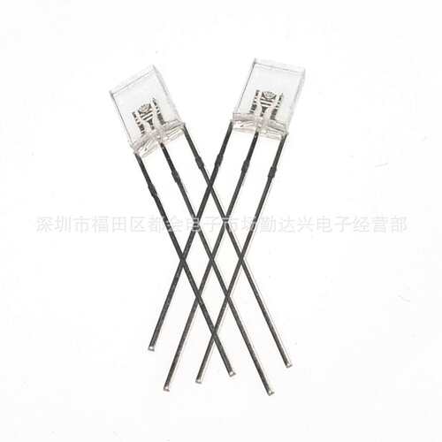 透明257红蓝红绿蓝绿黄绿双色指示灯2*5*7mm方形直插式led灯珠