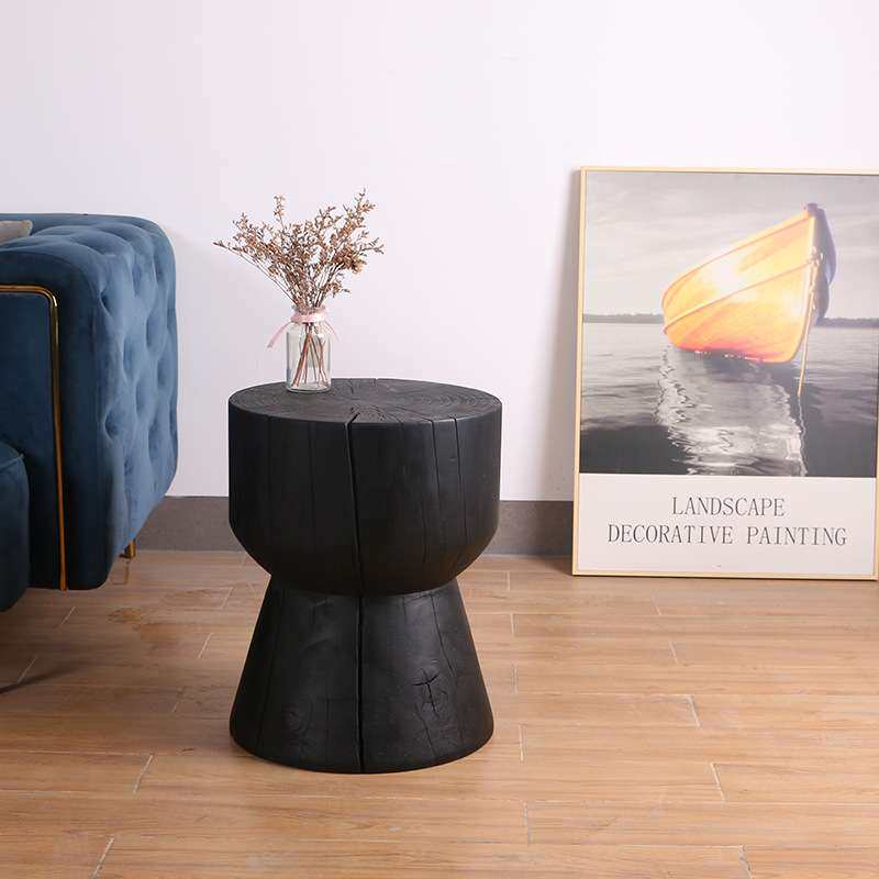 诧寂风实木木墩根雕凳子底座木墩凳木桩边几茶几树墩摆件家用坐凳