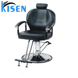 厂销小巧精致黑色现代泵油沙龙椅子可躺造型化妆椅沙龙理发店椅子