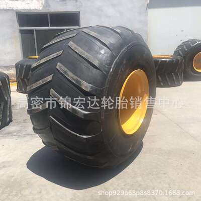 异形大脚车轮胎66x44.00-25防陷宽基轮胎66*43.00-25