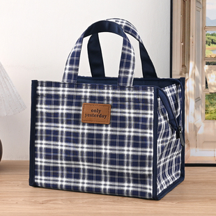 大容量饭盒袋学生带饭午餐包上班餐盒便当袋大号饭袋平放饭盒包