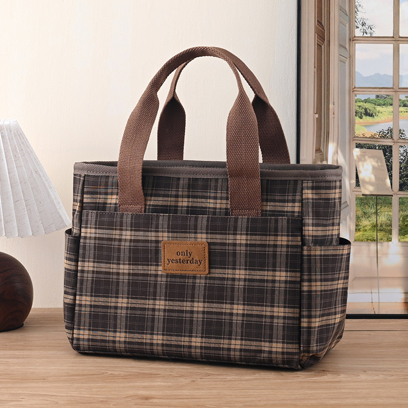 大容量学生饭盒袋加厚铝箔保温袋上班带饭午餐包手提帆布包便当袋,收纳整理,饭盒袋,淘宝优惠券,粉丝福利购,淘宝优惠卷