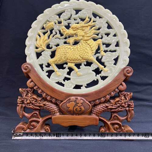 夜光麒麟壁客厅电视柜玄关摆件