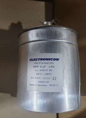 原装 E62.P14-202CD0 2UF 5000V ELECTRONICON 薄膜滤波电容
