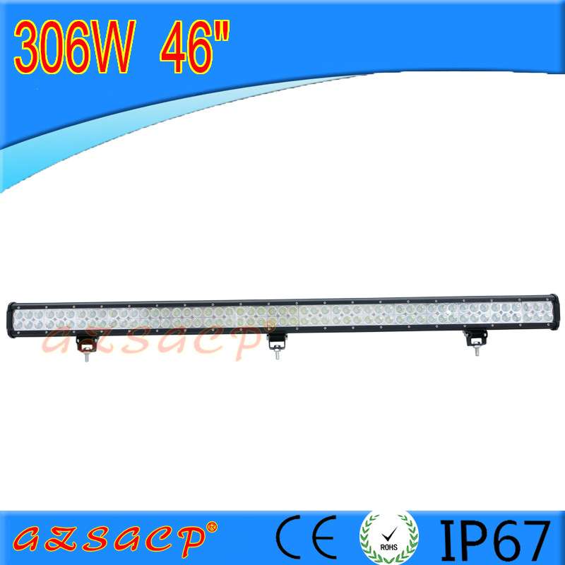 汽车led长条射灯12v24V货车灯超亮防水越野车顶改装前杠灯306W