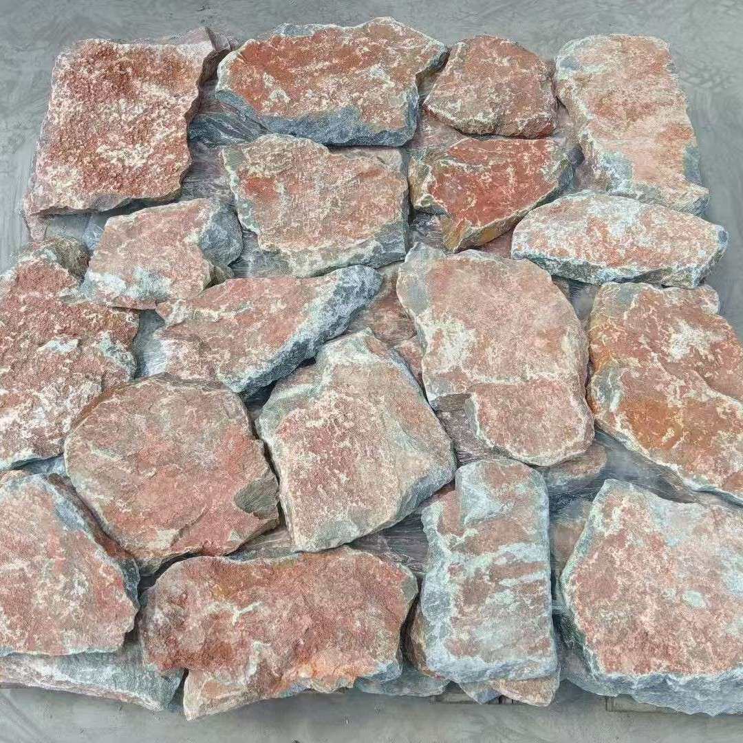 天然散石转角石 外墙文化石别墅景观石碎拼散石片
