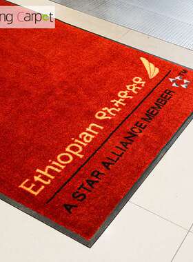 科洋地毯商用大厅迎宾尼龙印花地毯橡胶门垫广告Logo Doormat